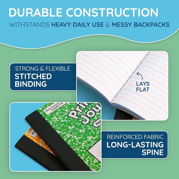 2X Primary Composition Notebook Grades K-2 Primary Journal Grades Writing Draw - Picture 5 of 7